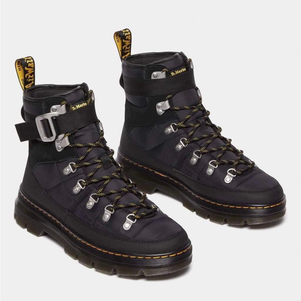 Dr.Martens Men’s Comb Tech Quilted  Black  Combat Casual Boots New No Box
